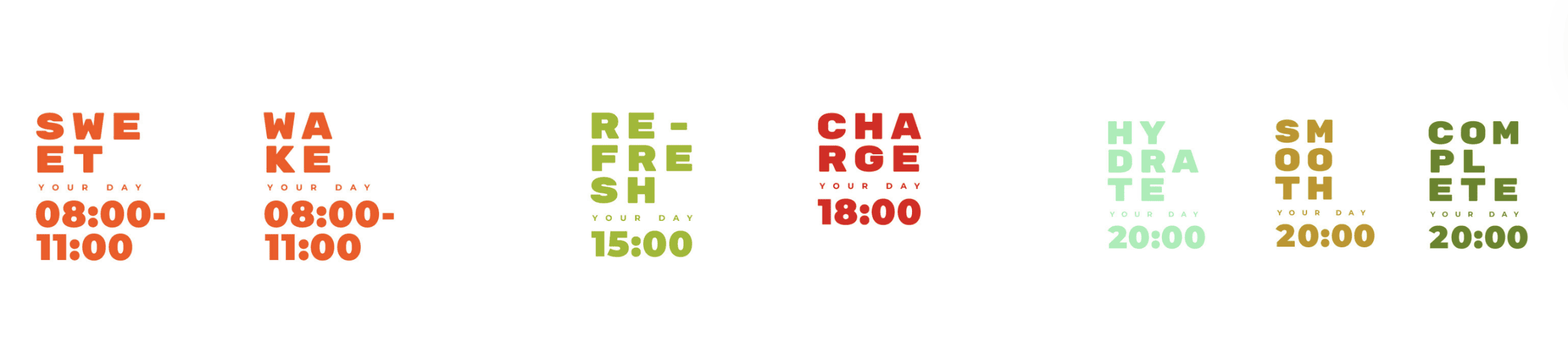 Creative agency branding for Innery: bold time-based food identity design.