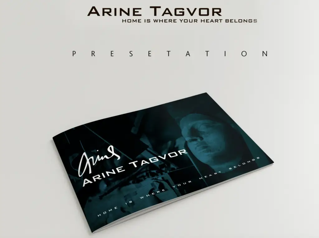 Arine Tagvor personal brand presentation booklet design